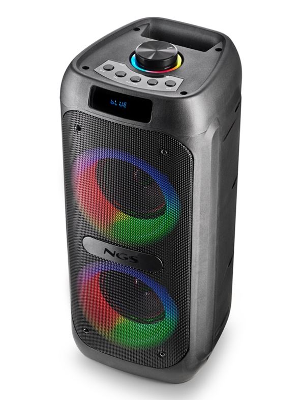 Coluna NGS WILDBANGER2 - Portátil Bluetooth 160W com RGB e Karaoke
