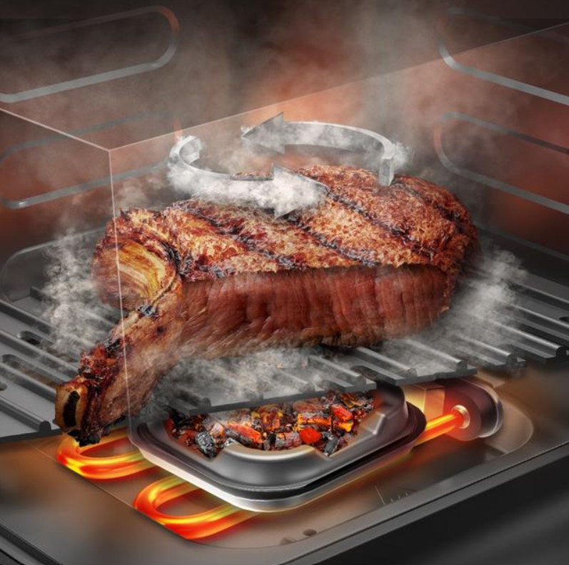 Fritadeira Sem Óleo Cecotec Cecofry&Grill Smokin'Prime 4000, 4 L, 1900 W, 10 Programas, Grelhador e Função de Fumagem