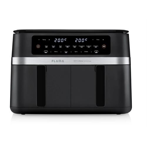 Fritadeira FLAMA Sem Óleo Air Fryer Ceramic CrisperPlate Double XL 671FL