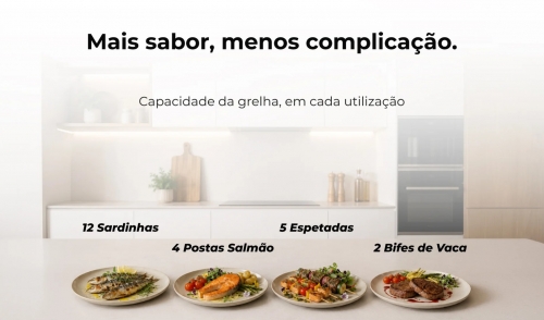 Grelhador Elétrico FLAMA HeatPro S 4222FL de Resistência 2000W