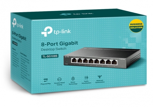 Switch 8 Portas TP-LINK TL-SG108S 8 x 10/100/1000 - desktop
