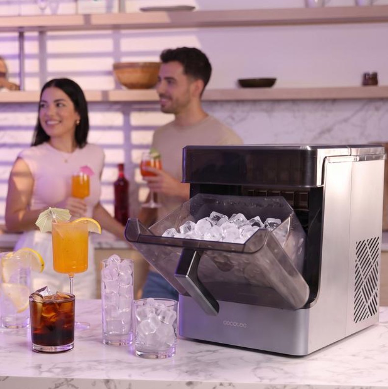 Máquina de Fazer Gelo Cecotec Chillin' Ice 2300, 23 kg/24 h, Depósito de Água 2 L, Capacidade de Gelo 1,8 kg, 250 W