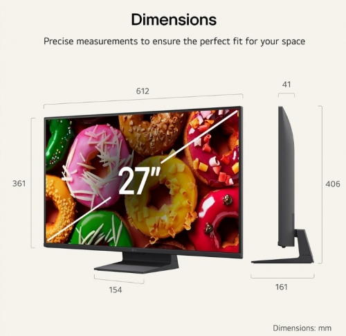 Smart TV LED LG LB70, 27", Full HD, 120 Hz, HDR10, Smart TV – 27LB70006LA.AEU