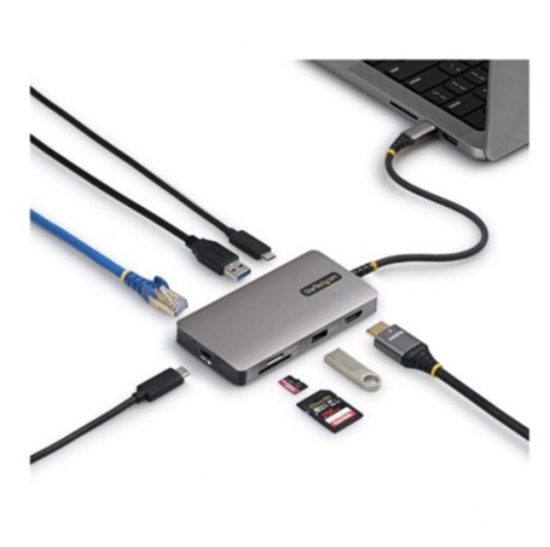 Hub / Adaptador Multiportas StarTech USB-C – HDMI 4K 60Hz – USB 10Gbps – 140W PD – GbE – SD/microSD – 305B-USBC-MULTIPORT