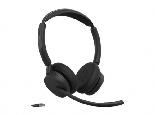 Auscultadores Jabra Evolve3 45 UC bluetooth sem fios, com cabo cancelamento de ruído activo preto - 34599-989-999