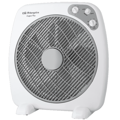 Ventoinha de Chão Orbegozo BF0140 – 40 cm, 60W, 3 Velocidades, Temporizador, Branco
