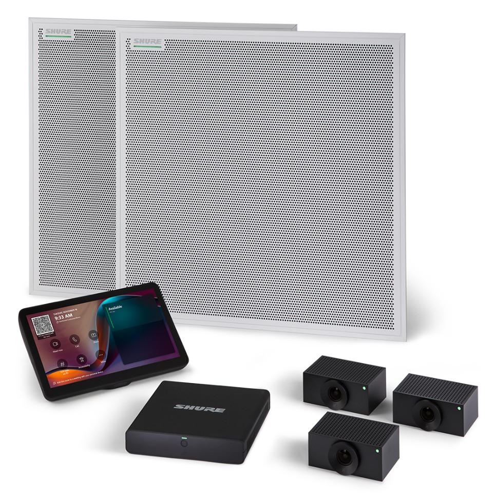 Shure IntelliMix Room Kit 50 para Microsoft Teams Rooms – Salas Médias/Grandes – IMXRK50-E