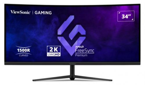 MONITOR VIEWSONIC VX3418C-2K - VA 34" UWQHD CURVO 1MS 180HZ HDMI DP COLUNAS HAS
