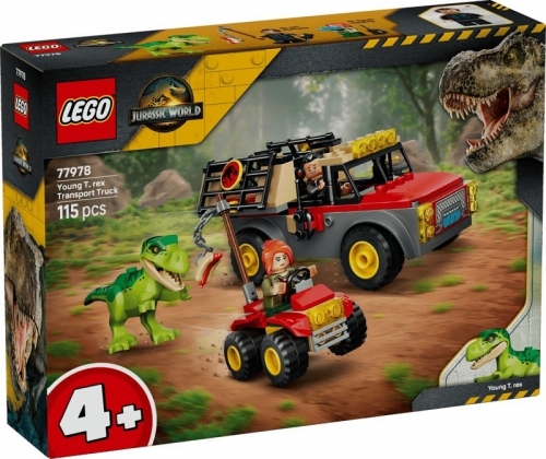LEGO Jurassic World™ Carrinha de Transporte de T. rex Jovem 77978 – Uma Aventura Pré-Histórica Cheia de Ação