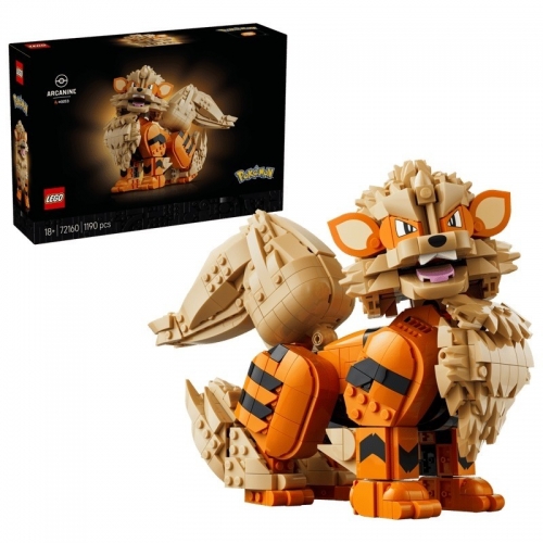LEGO Pokémon™ Arcanine 72160 – A Força e Elegância de um Pokémon Lendário em LEGO