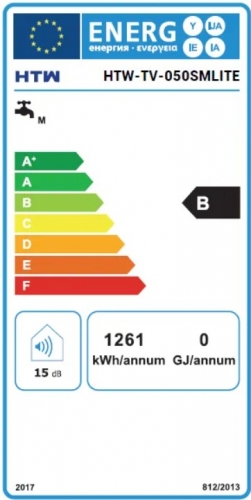 Termoacumulador Elétrico HTW SMART LITE HTWTV100SMLITE – 100L, 2000W, Vertical, Smart, Ânodo Eletrónico, Display Digital