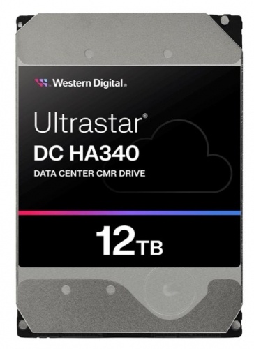 Disco rígido WD Ultrastar DC HA340 WUS721212BLE604 Centro de Dados 12 TB 3.5" SATA 6Gb/s 7200 rpm buffer: 512 MB - 0B47061