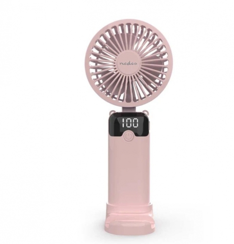 Ventoinha de mão Portátil Recarregável Nedis FNHH3PK – 5000 mAh, 6 Velocidades, Rosa (PACK 6) - FNHH3BOX3
