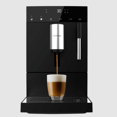 Máquina de Café Superautomática Cecotec Cremmaet Compact Steam - 19 Bar, Moinho Integrado, Thermoblock, Vaporizador e Ecrã Tátil