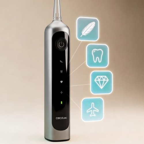 Escova de Dentes Elétrica Cecotec ToothCare DeluxeSwing – 3 Modos e 3 Cabeçais