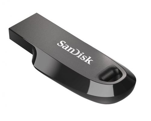 Pen drive USB 3.2 Gen 1, 32 GB, com velocidade de leitura até 100 MB/s, compacto e com argola integrada para transporte, preto. – SanDisk SDCZ550-032G-G46