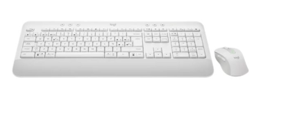 Logitech Signature MK650 Combo for Business Conjunto de teclado e rato sem fios Bluetooth LE QWERTY Nórdico (Dinamarquês/Finlandês/Norueguês/Sueco) branco sujo , 920-011038