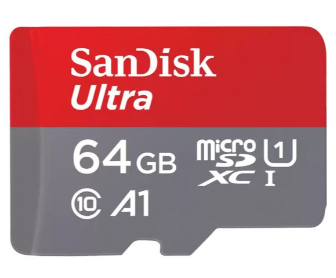 SanDisk Ultra Cartão de memória flash (adaptador microSDXC para SD Incluído) 64 GB microSDXC UHS-I A1 ,SDSQUAB-064G-GN6MT