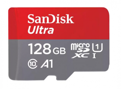SanDisk Ultra Cartão de memória flash (adaptador microSDXC para SD Incluído) 128 GB MicroSDXC Ultra Class 10 UHS-I U1 A1 , SDSQUAB-128G-GN6MT