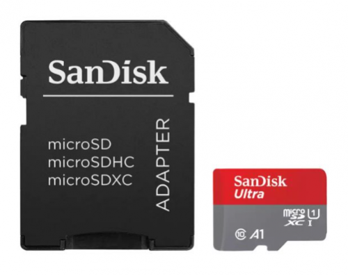 SanDisk Ultra Cartão de memória flash (adaptador microSDXC para SD Incluído) 128 GB MicroSDXC Ultra Class 10 UHS-I U1 A1 , SDSQUAB-128G-GN6MT