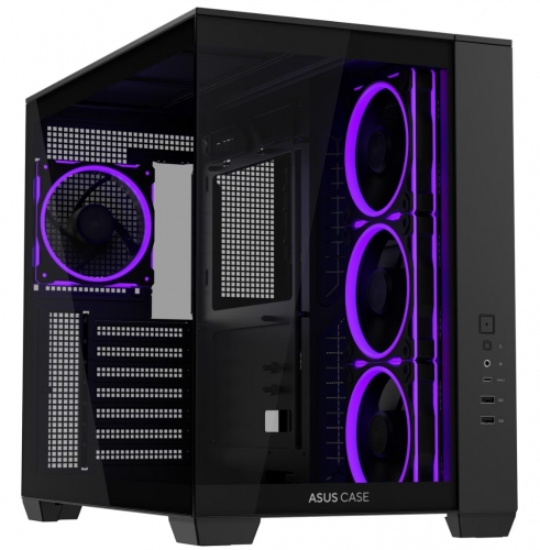 Caixa ATX Asus A32 Plus Tempered Glass ARGB Preta - 90DC00S0-B19000