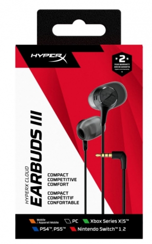 Auriculares HP HyperX Cloud Earbuds III - Preto . BN7R9AA