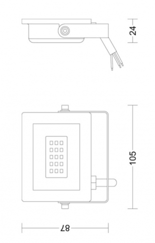 Projetor LED Exterior Philips Lois – 10W | IP65 | 950 lm | Preto