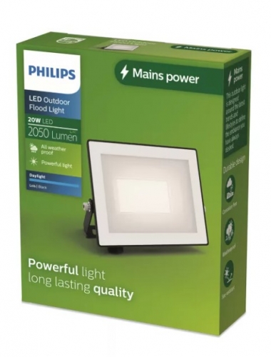Projetor LED Exterior Philips Lois – 20W | 2050 lm | IP65 | Preto