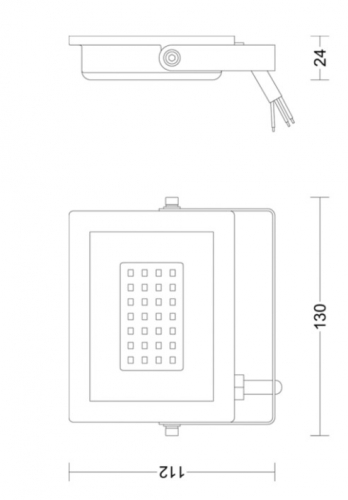 Projetor LED Exterior Philips Lois – 20W | 2050 lm | IP65 | Preto