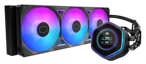 Water Cooler Cooler Master MasterLiquid 360 Atmos II LCD ARGB 360 mm – Preto (MLX-D36M-A25SZ-L1)