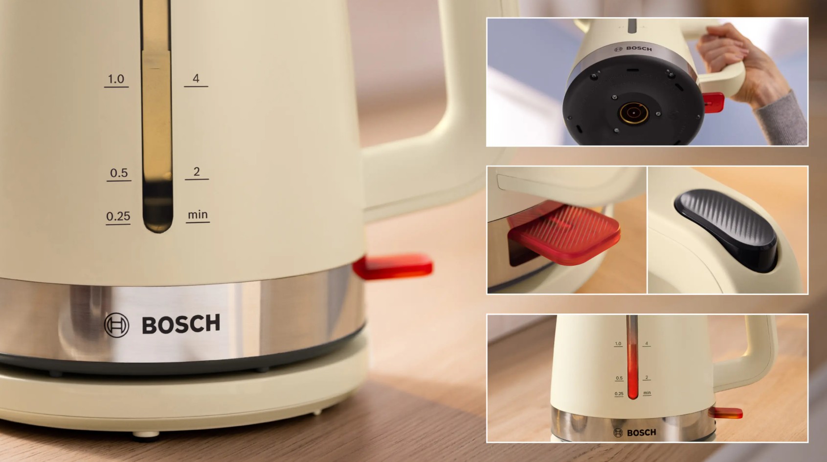 Jarro elétrico Bosch TWK4M227 MyMoment 1,7 L 2400 W bege