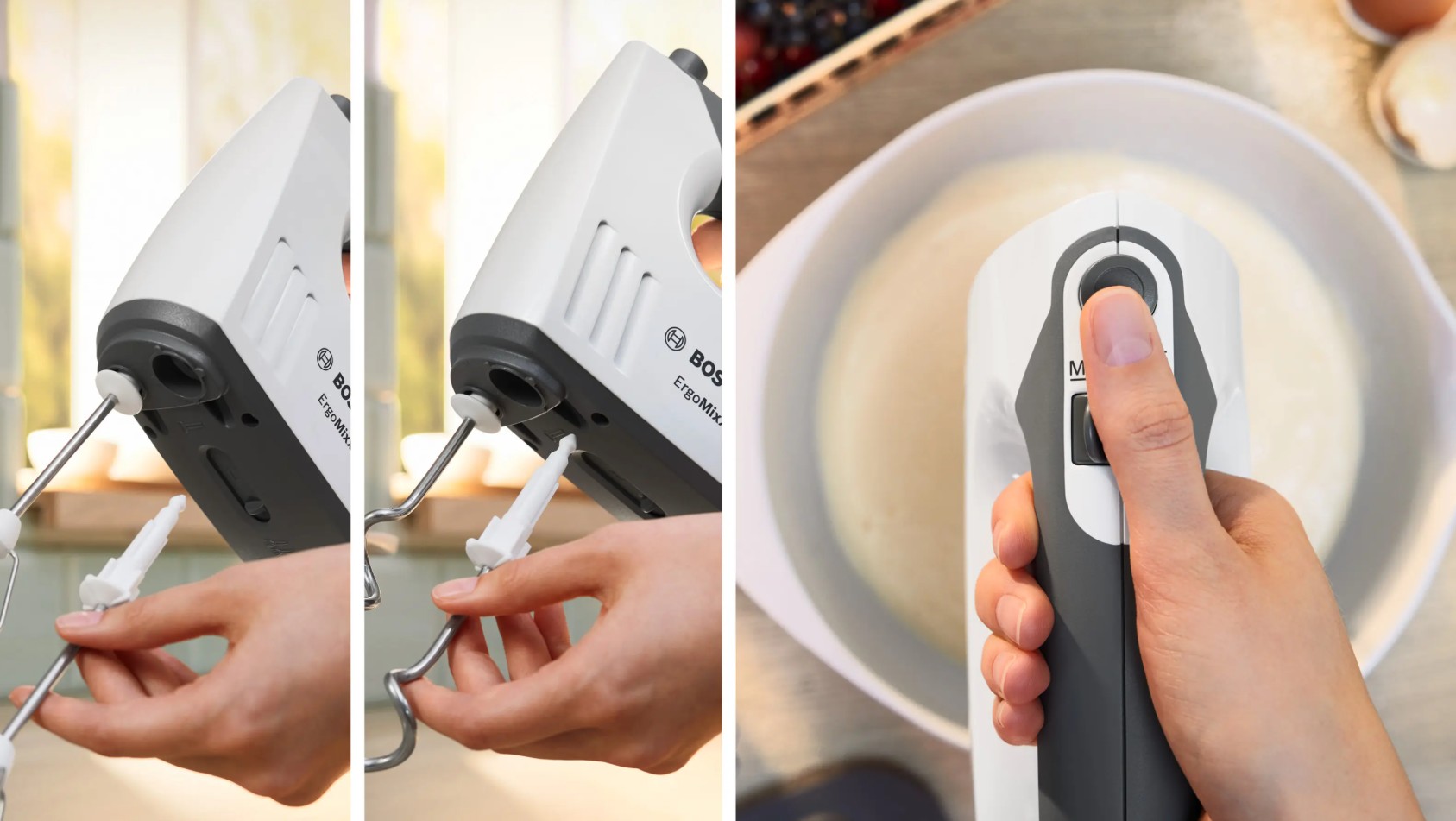 Batedeira Bosch MFQ37400 ErgoMixx 750 W 5 velocidades + Turbo