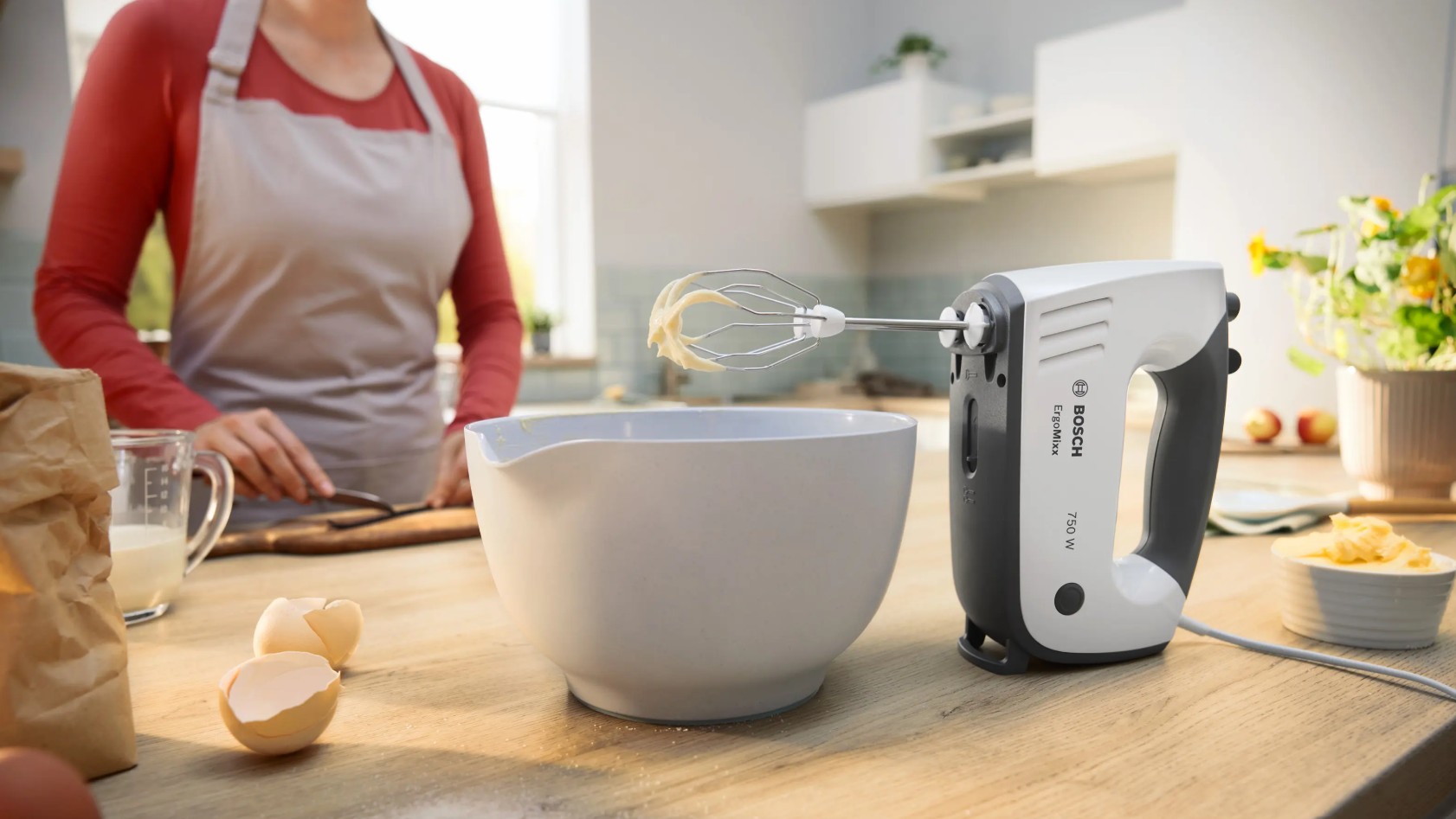 Batedeira Bosch MFQ37400 ErgoMixx 750 W 5 velocidades + Turbo