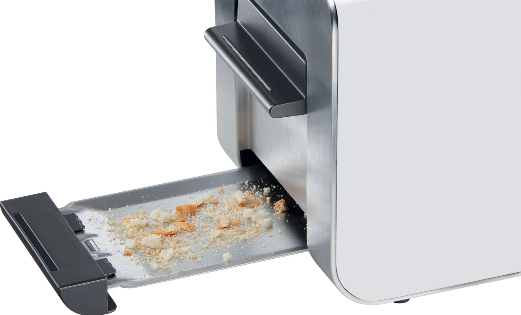 Torradeira Bosch Styline TAT8611N, 2 fatias, 860 W, 9 níveis, LED, Branco/Inox. 