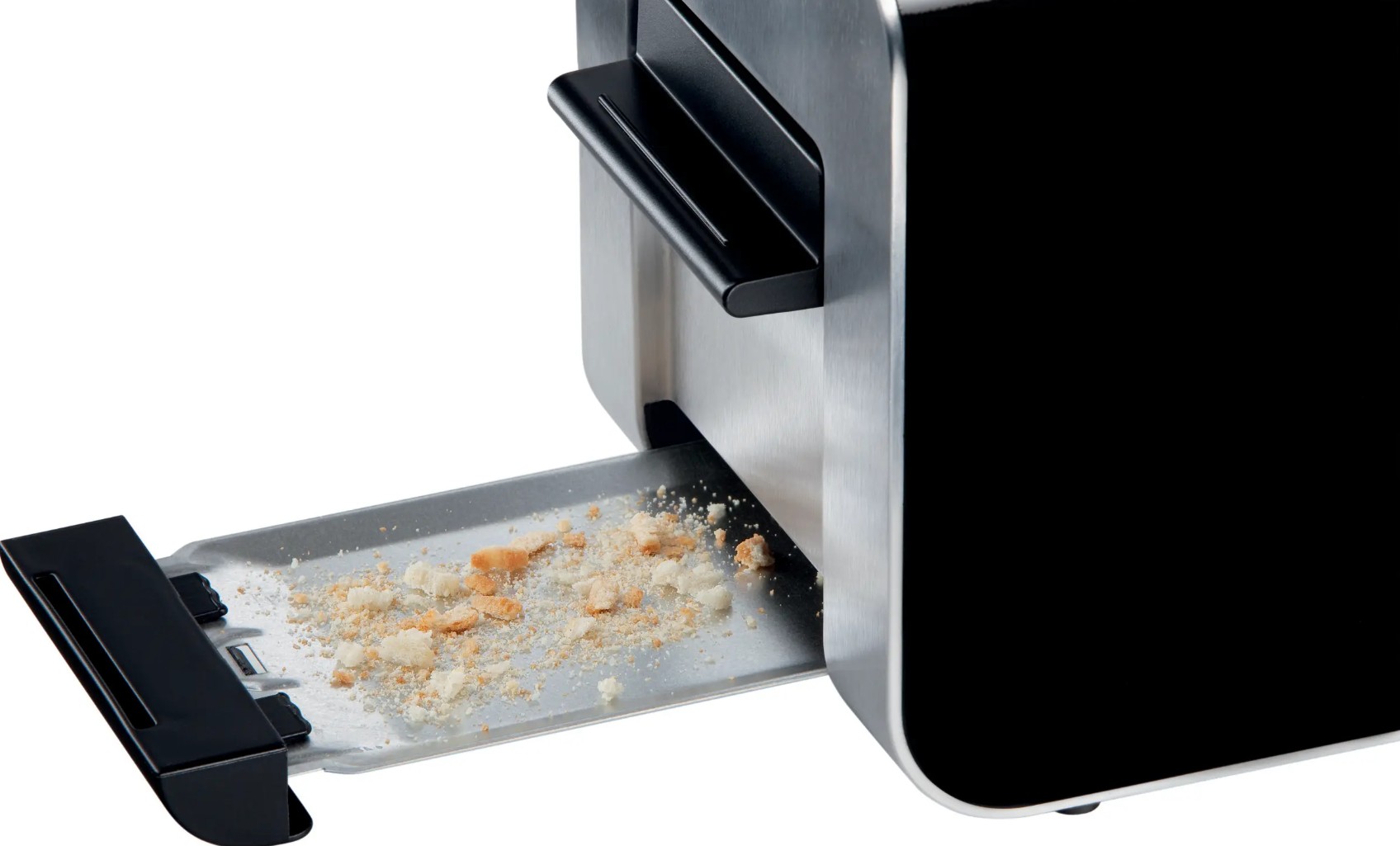 Torradeira Bosch Styline TAT8613N, 2 fatias, 860 W, 9 níveis, LED, Preto/Inox.