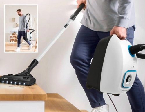 Aspirador BOSCH BGL41SIL0L c/ saco, ProSilence, 4 L, 11 m