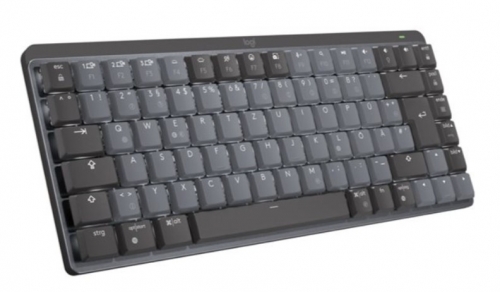 Teclado Logitech MX Mechanical Mini (920-010778) – Sem Fios, Retroiluminado, Bluetooth LE, QWERTY Nórdico, Grafite