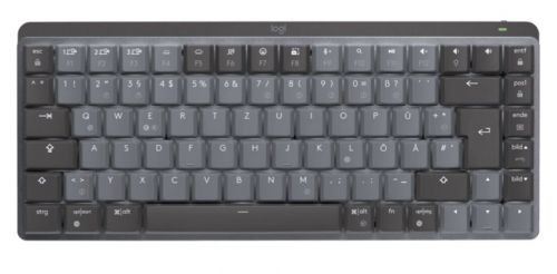 Teclado Logitech MX Mechanical Mini (920-010773) – Sem Fios, Retroiluminado, Bluetooth LE, QWERTZ Alemão, Grafite