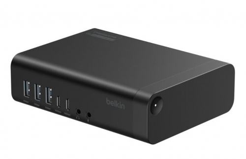 Docking Station Belkin Connect Universal 16-in-1 Triple Display Dock 140W - USB-C, 3 Monitores 4K, DisplayLink, Ethernet 2,5GbE - INC029KQBK