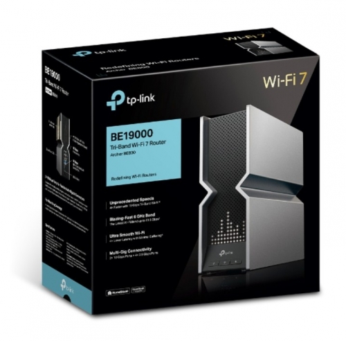 Router TP-Link Archer BE800 – Wi-Fi 7 BE19000 Tri-Band, 19 Gbps, 2× 10G