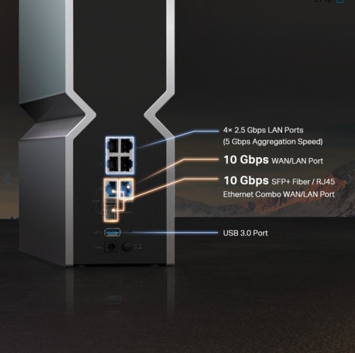 Router TP-Link Archer BE800 – Wi-Fi 7 BE19000 Tri-Band, 19 Gbps, 2× 10G