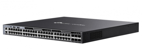 Switch 18 Portas TP-Link Omada SG6654XHP L3 Gerido Empilhável 48× Gigabit PoE+ 6× SFP+ 10GbE 1440W PoE Rack 19"