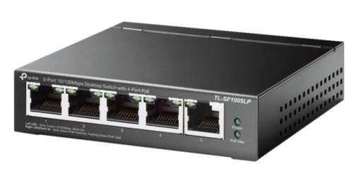 Switch Fast Ethernet 5 Portas com 4 Portas PoE - TP-Link TL-SF1005LP