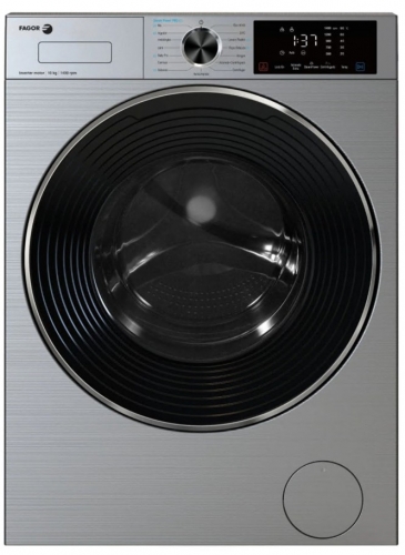 Máquina de Lavar Roupa Fagor 5FE-9714X - Carga Frontal, 9 kg, 1400 rpm, Classe Energética A, 15 Programas, Inox