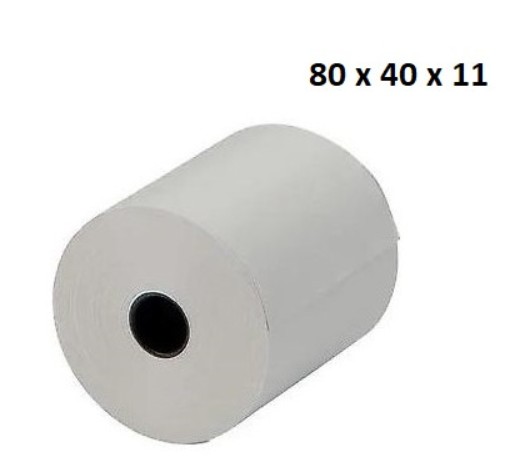 Birch 20313068 - Pack de 10 Rolos de Papel Térmico 80 × 40 × 11 mm