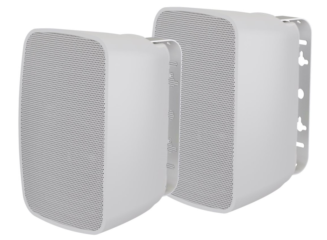 Colunas de som Vision SP-1801 para sistema PA 50 Watt branco