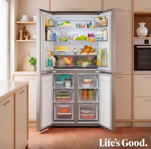 Frigorífico Combinado SIDE BY SIDE LG GMBS30SEPY Multi Door 580 L – No Frost, Inox, Wi-Fi ThinQ,