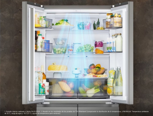 Frigorífico Combinado SIDE BY SIDE LG GMBS30SEPY Multi Door 580 L – No Frost, Inox, Wi-Fi ThinQ,
