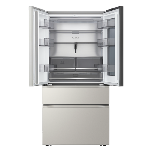 Frigorífico Americano LG Side by Side 4 Portas GMVW-50-DDMB, 644 L, InstaView, Total No Frost, Zona Convertível, Wi-Fi, Dispensador de Água e Gelo, Inverter, Cinzento