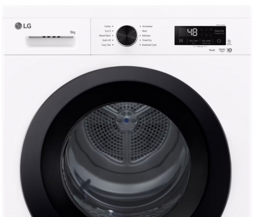 Máquina de Secar Roupa LG RHX1009NWK, 9 kg, Bomba de Calor, Wi-Fi, Sensor Dry, Condensador Autolimpante, Classe C